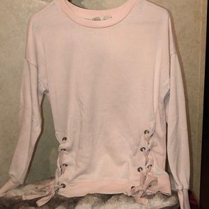Pink long sleeve sweatshirt